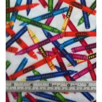 Crayons by Timeless Treasures ABC-CF1488